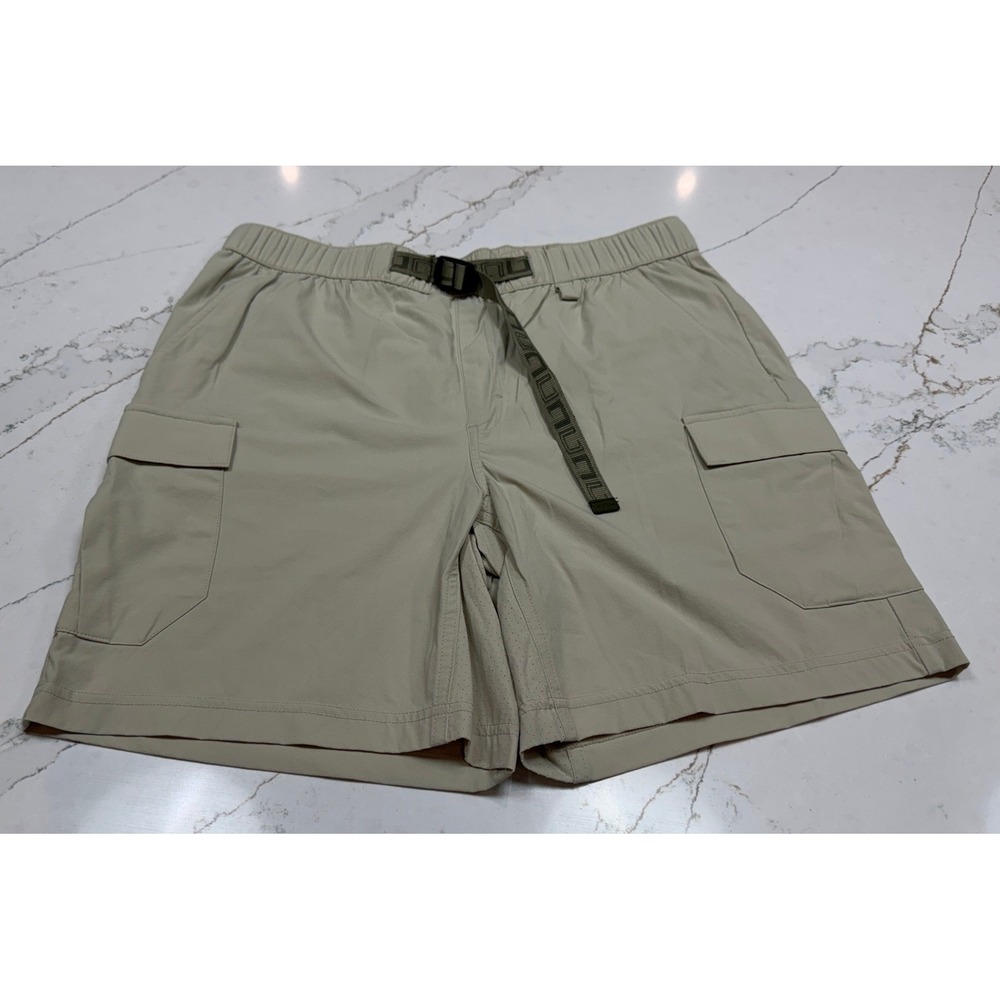 Huk Mens Cargo Shorts Size M  Light Olive/Khaki Quick Dry